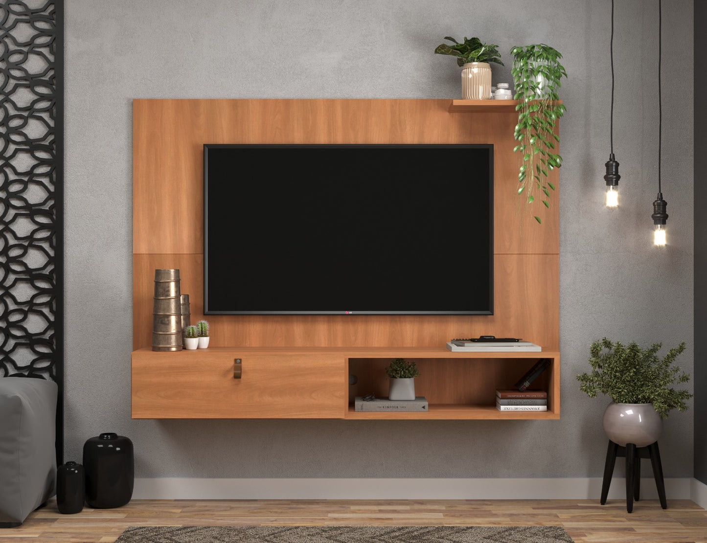 Panel TV Puerta Nicho Repisa