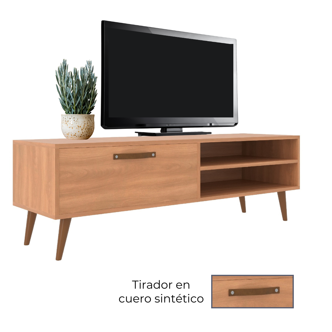 Rack TV 1 puerta 2 nichos