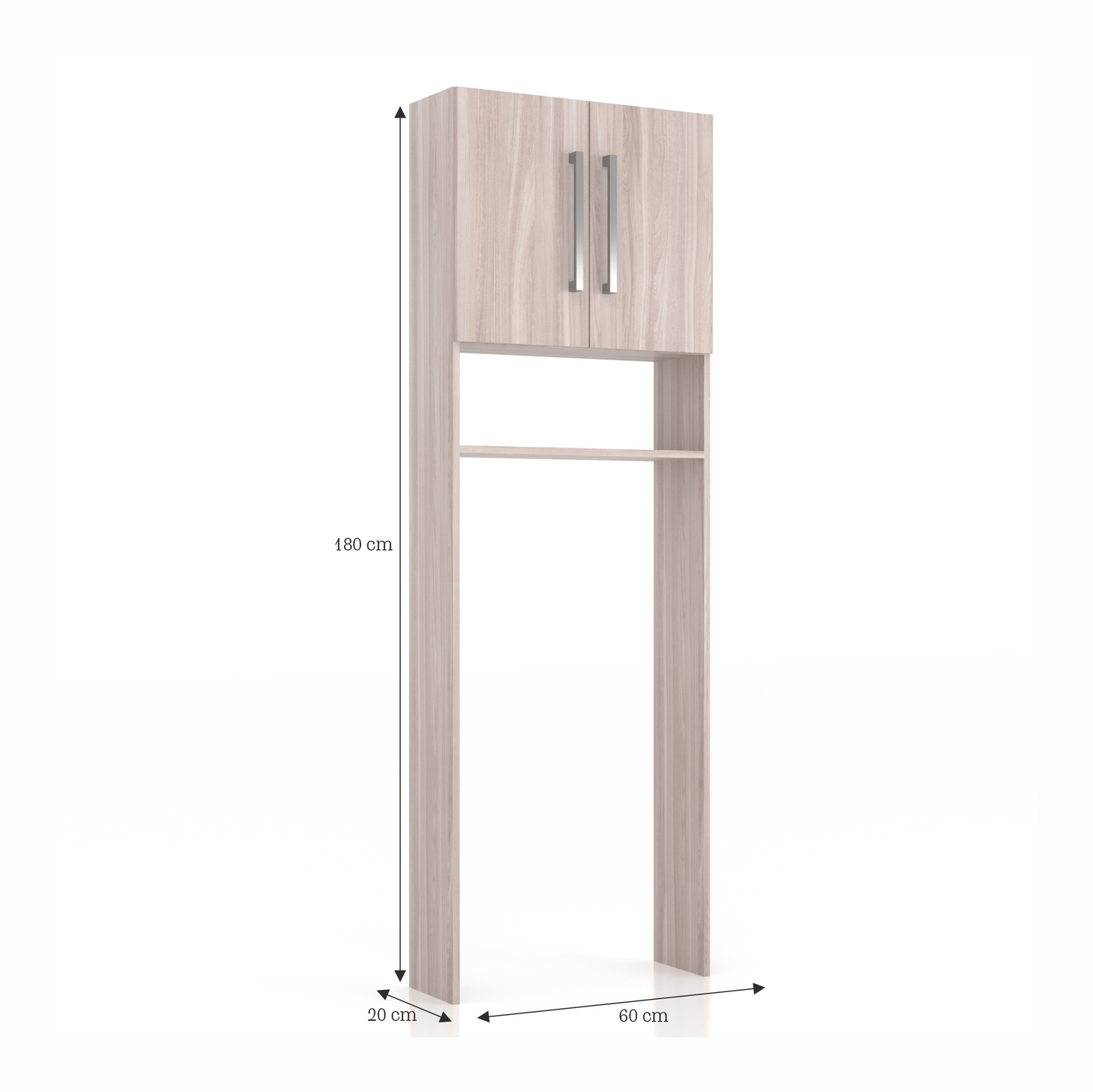 Organizador Baño 2 Puertas 1 Nicho Malbec