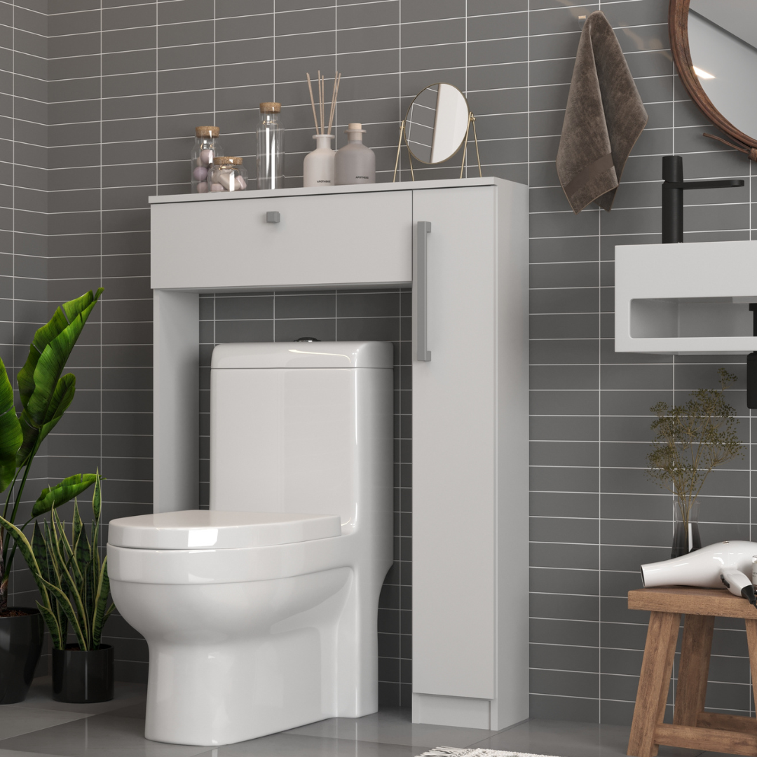 Organizador Baño WC 2 Puertas Blanco
