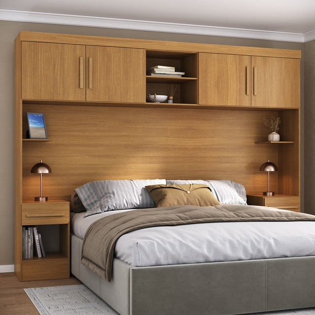 Set Modular Trasera Aéreo Veladores Canela