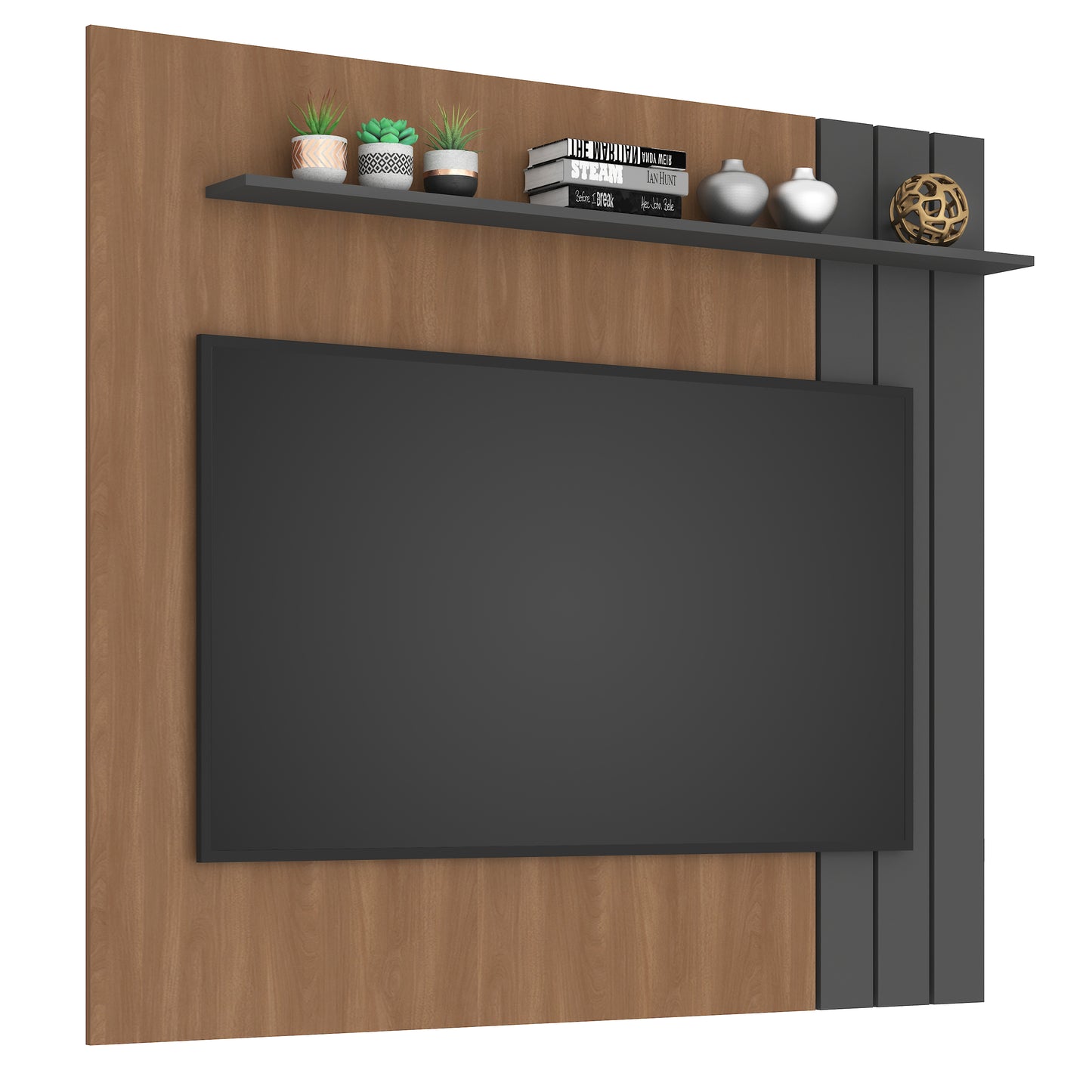 Panel TV Café Gris Repisa