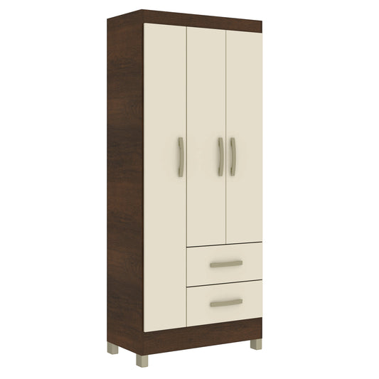 Closet 3 puertas 2 cajones Rústico Champagne