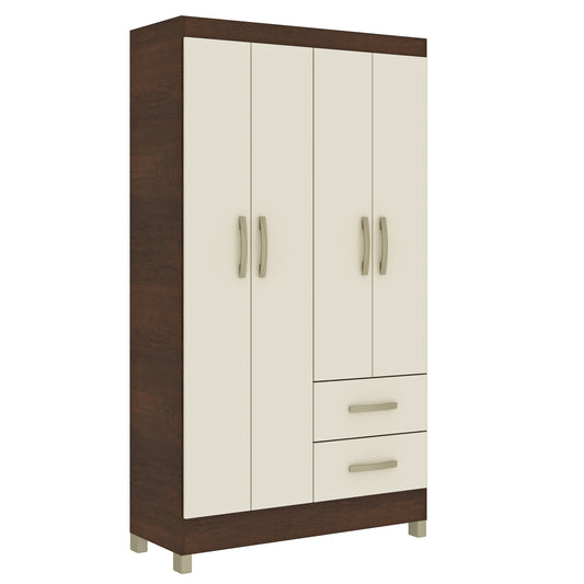 Closet 4 puertas 2 cajones Rústico Champagne