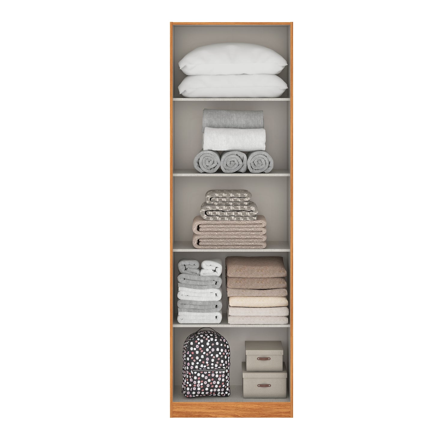 Organizador Closet 2 puertas Canela Off White
