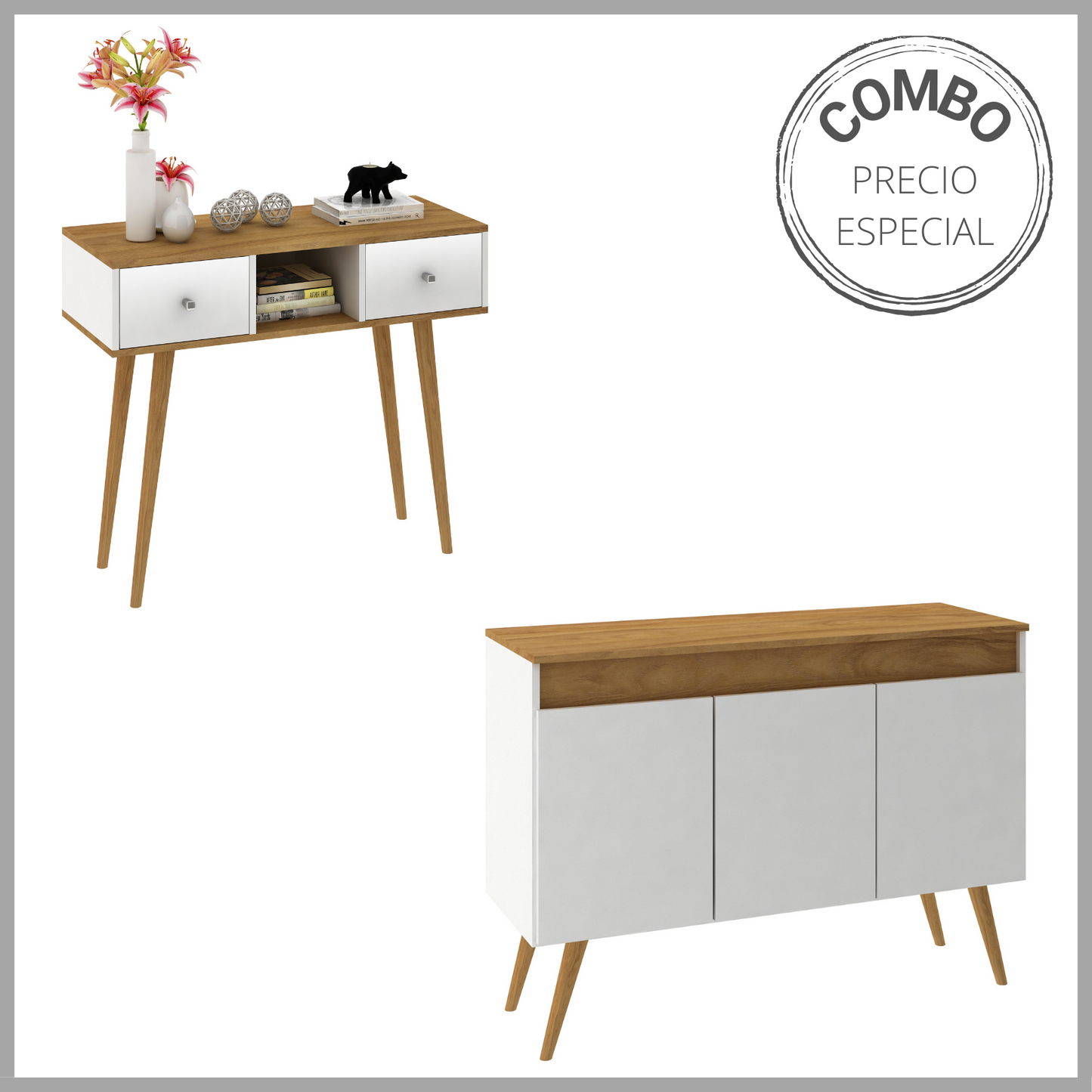 Combo Arrimo - Buffet 3 puertas