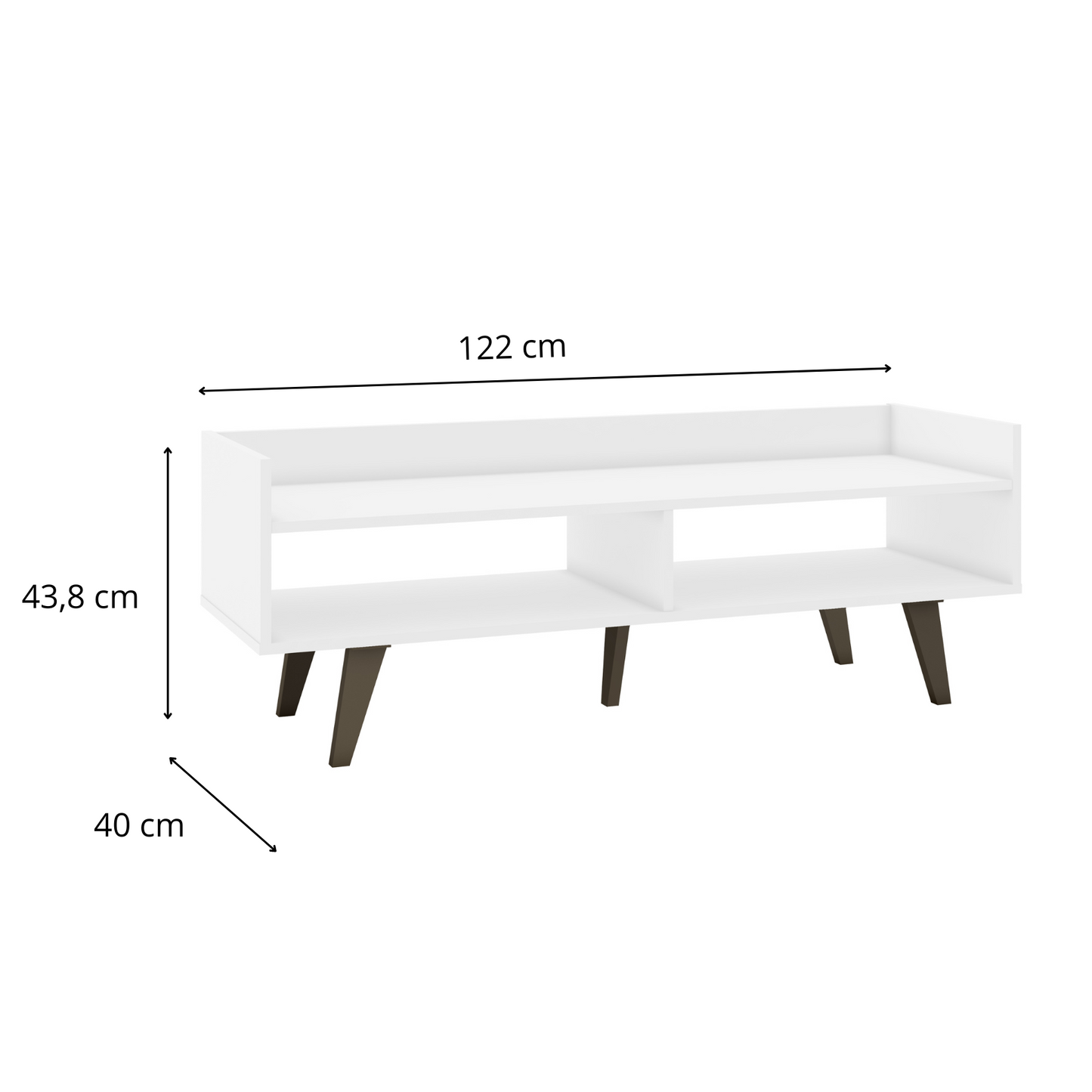 Rack 2 nichos Blanco