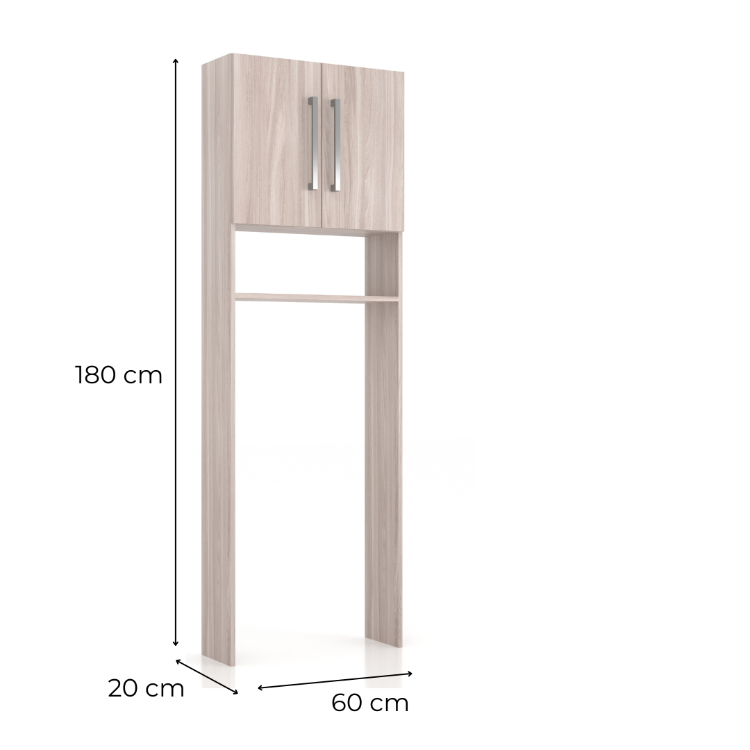 Combo Baño Mueble 1 puerta 3 nichos + Organizador Malbec