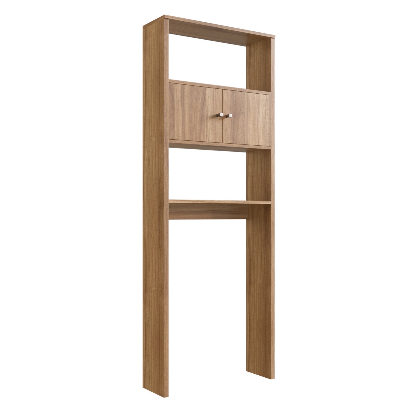 Organizador Baño 2 puertas 2 nichos Nogal