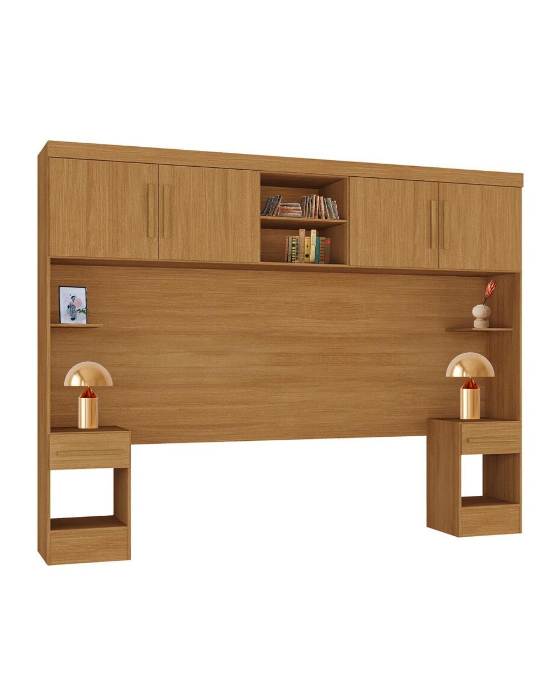 Set Modular Trasera Aéreo Veladores Canela