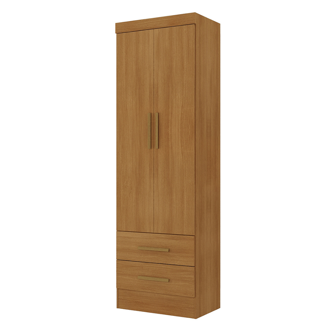 Closet 3 puertas 2 cajones Canela