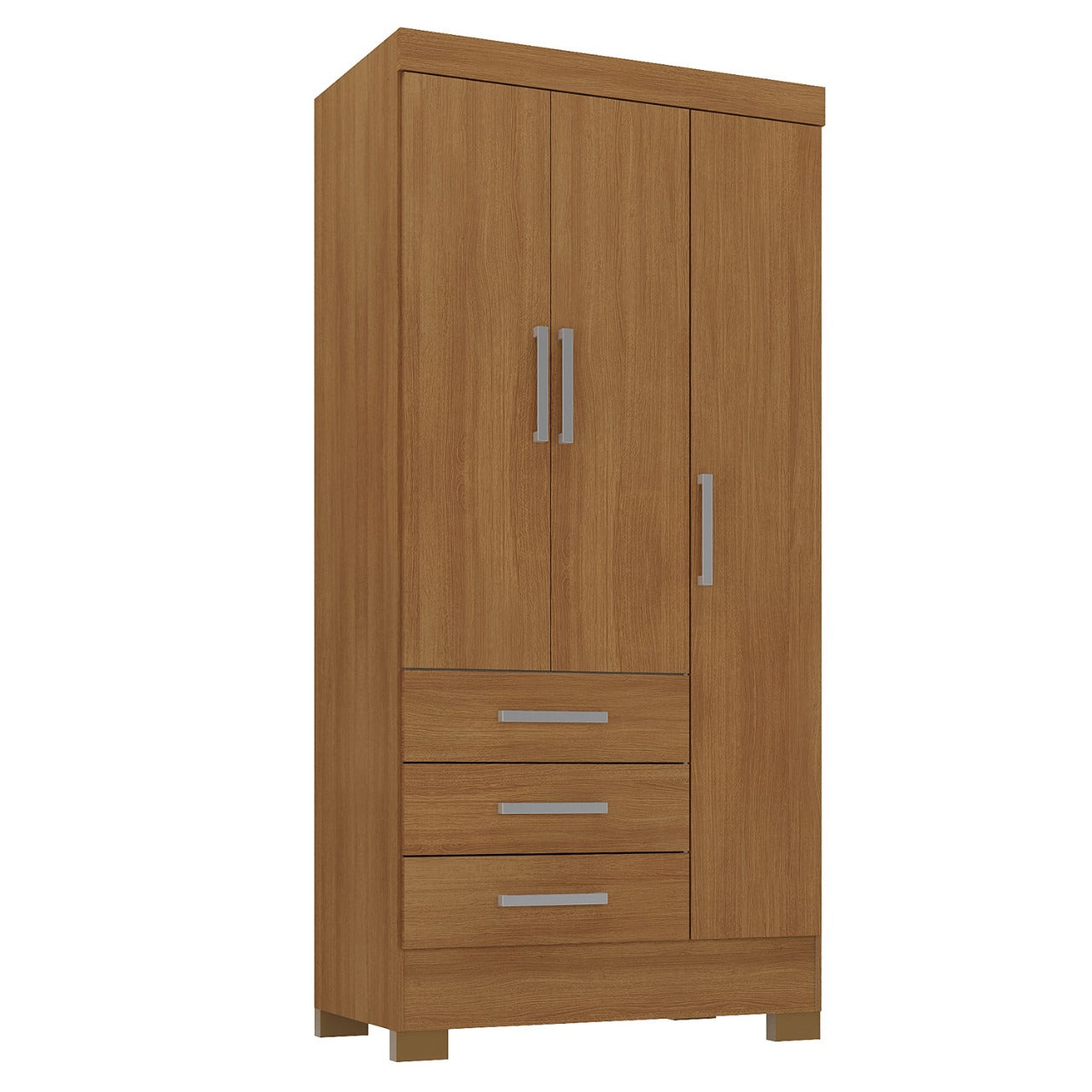 Closet 3 puertas 3 cajones Canela
