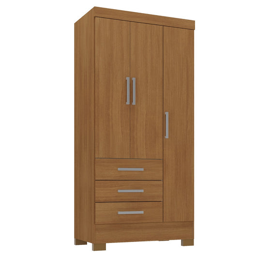 Closet 3 puertas 3 cajones Canela